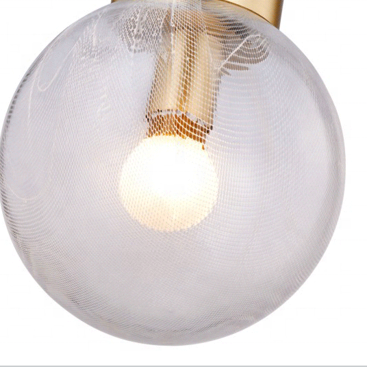 Светодиодная стеклянная люстра FILLUX E27, роскошный современный простой светильник для спальни, столовой, бара, стеклянный подвесной светильник