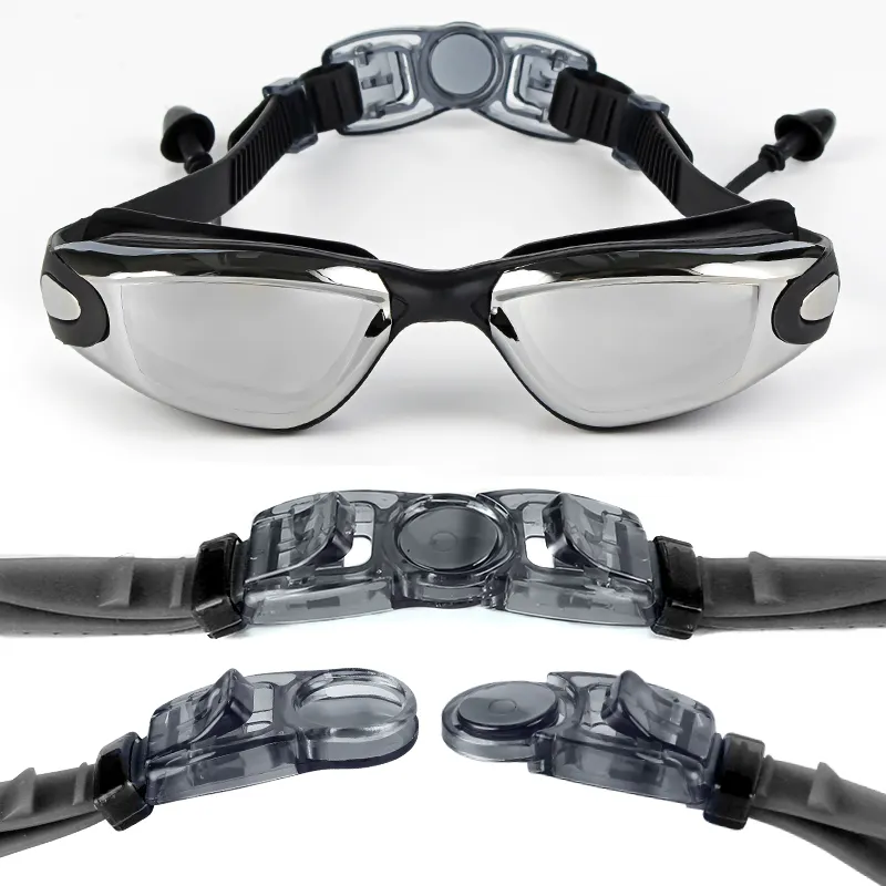 New Fashion Advanced Design und benutzer definierte hochwertige Schutzbrille Schwimmen Umwelt freundliche Sicherheit Wasserdichte Silikon-Schwimm brille für Erwachsene