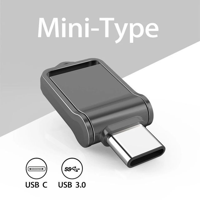 MINI OTG Type C USB 3.0 Flash Drive Metal Swivel OTG Pendrive 16gb 32gb Memoria USB Stick 64gb 128gb Usb c Flash Drive