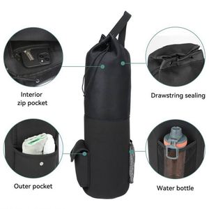 Muestra Gratuita, Bolsa de Yoga Plegable Ecológica Personalizada de Fábrica, Bolsa Redonda Reutilizable con Cordón, Bolsa Deportiva para Gimnasio, Bolsa de Yoga con Asa - Product Image 5
