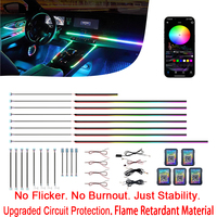 Lumière ambiante RGB pour voiture OEM ODM avec résistance intégrée, fil résistant au feu, matériau ignifuge, éclairage intérieur de voiture