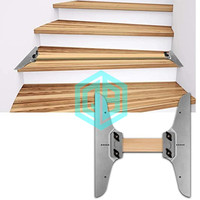 Plaques de serrage en bois de construction DIY OEM Marches de remplacement Modèle de bande de roulement d'escalier en acier Outil de mesure Outil à main en alliage