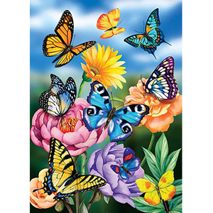 VANCY ARTS Diamond Painting Butterfly Round Drills Art Pictures For Adult And Children