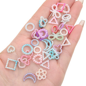 CHENXI Perles en vrac en plastique ABS non toxiques, mélange de styles, 500g, pour slime arc-en-ciel, breloques DIY pour coques de téléphone pour enfants 7-12m; 13-24m - Product Image 3