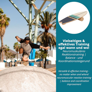 Tavole da Surf in legno con sughero rullo di <span class=keywords><strong>gambe</strong></span> in Abs Core Trainer da <span class=keywords><strong>allenamento</strong></span> bordo Surf da sci skateboard in legno bilancia - Product Image 6