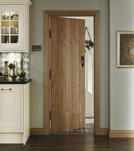 Nouvelle Arrivée Porte en Bois de Pin à Battants, Porte de Chambre Étanche avec Contre-placage et Cadre Doré - Product Image 2
