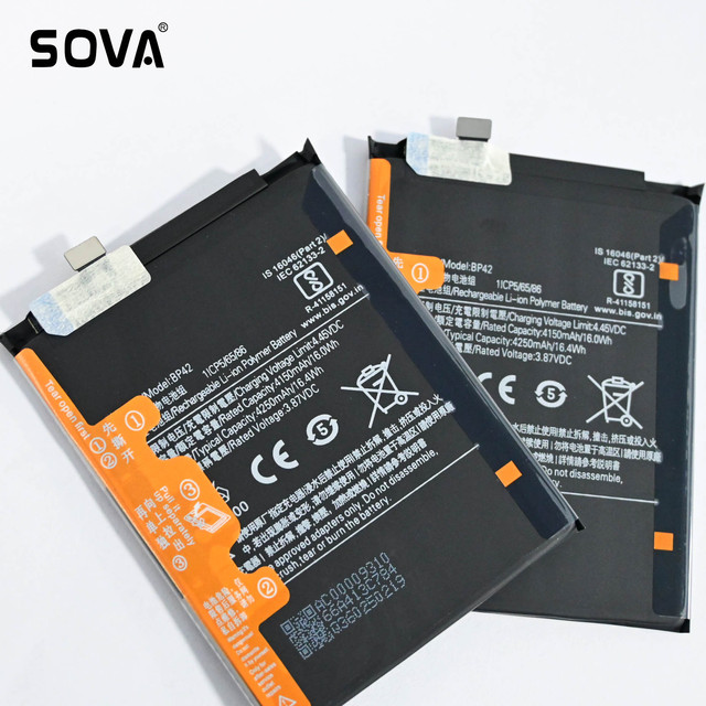 BP42 Battery for Xiaomi Mi 11 Lite Genuine Replacement Phone Battery 4150mAh-4250mAh Free Logo Design
