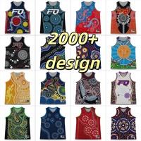 Maillots de basket personnalisés FQ – Tenues d'équipe respirantes sublimées – Vente en gros – Ensemble maillot et short de basket style aborigène – OEM ODM