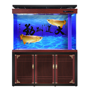 Aanpasbare moderne goudvis transporttank met verticale deur, Chinees drakenontwerp, milieuvriendelijk glas, fabrieksprijs voor thuisgebruik - Product Image 5