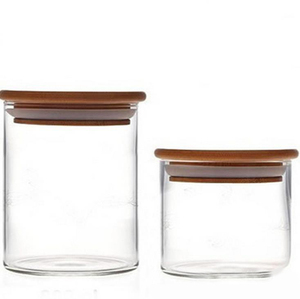 Casa mercancías sellado hermético tarro de <span class=keywords><strong>cristal</strong></span> con la tapa de Bambú - Product Image 2