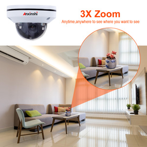 Mini câmera dome ótica de 5.0mp 3x, câmera dome de tamanho mini, ir 20m, 4 em 1, cor, speed dome, carcaça de metal, com zoom - Product Image 5