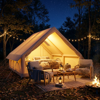 Tente de camping gonflable en PVC imperméable pour l'extérieur, tente de luxe à double couche pour 1 à 2 personnes, adaptée aux quatre saisons