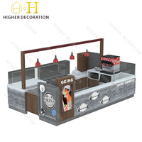Conception de décoration de restaurant, vitrine de café personnalisée, présentoirs de café, mobilier de magasin, comptoir de bar pour clubs
