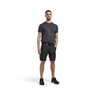 BLAKLADER - 179818609900C48 Short Craftsman avec stretch Noir-PANTALON DE TRAVAIL EAN 7330509881828 SHORTS DE TRAVAIL - Product Image 3