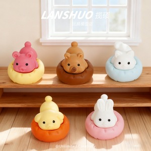 Figurines d'animaux en résine DIY Rainbow Candy, miniatures pour la décoration de la maison, accessoires d'artisanat artistique - Product Image 1