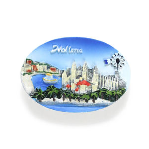 Hecho a mano Ocean <span class=keywords><strong>Mallorca</strong></span> 3D resina nevera imán colorido España playa personalizado recuerdo viaje nevera imán regalo para turistas - Product Image 1