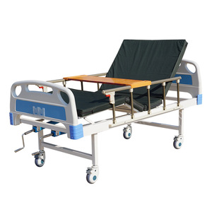 Cama de enfermería manual KJ-11 con estructura de acero pulverizado, doble manivela, para cuidado en el hogar, con múltiples funciones para ancianos y pacientes. - Product Image 2