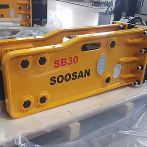 DISJONCTEUR HYDRAULIQUE DE TYPE SUPÉRIEUR SOOSAN SB30 GARANTIE D'UN MOIS AVEC PIÈCES DE RECHANGE APPROPRIÉES TUYAUX BOÎTE À OUTILS BURIN CYLINDRE NITOGENE - Product Image 1