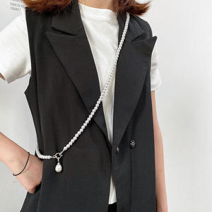 Collier pendentif en fausses perles de qualité AA, perles rondes blanches, charme goutte d'eau en argent 925, pour femme, à porter au quotidien - Product Image 4