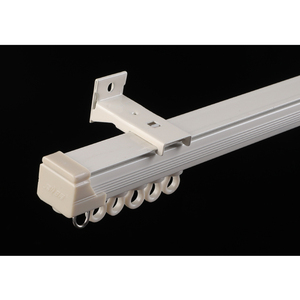 Meistverkaufte Aluminium-Legierung Moderne Wohnzimmer-Hochzeits-Gardinenschiene Schiebbare Weiße Schiene mit Zubehör Anpassbare Länge - Product Image 1