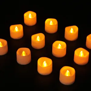 Vendita calda Multi-colori a forma di cuore candela LED di plastica senza fumo candele per feste di nozze propongono la decorazione di san valentino