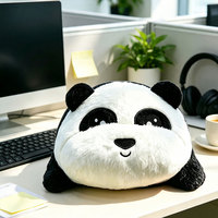 Peluche Panda de Noël Personnalisée, Ornement de Noël Brodé Doux, Décoration Intérieure Festive pour Grossistes en Gros