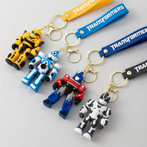 Portachiavi in Silicone a Forma di <span class=keywords><strong>Optimus</strong></span> Prime e Bumblebee, Blocchi da Costruzione Transformers, per Decorazioni Borse - Product Image 6