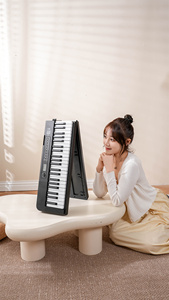 Nouveau clavier de musique numérique Piano 88 touches avec MIDI et touches tactiles <span class=keywords><strong>synthétiseur</strong></span> pliable pour cadeau - Product Image 4
