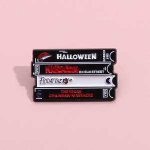 Stock personalizado al por mayor Punk gótico Horror esmalte Pins personalizado No Moq películas clásicas de Halloween Viernes 13 esmalte barato solapa <span class=keywords><strong>Pi</strong></span> - Product Image 5
