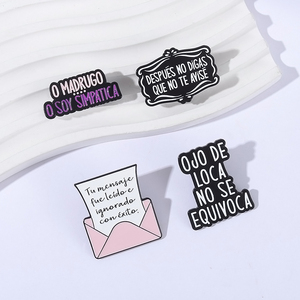 Despues No Digas Que No Te Avise Enamel Pino Madrugo O Soy Simpaticaメタルブローチラペルバッジジュエリーギフト - Product Image 2