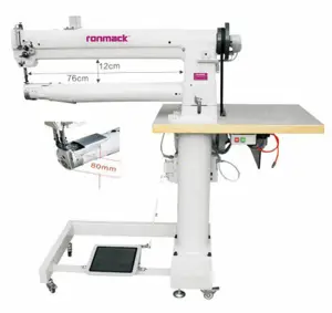 RONMACK RM-6341S-76-80 76 cm Einzelnadel Zusammensatzfutter-Zylinderbett Schwerlast-Langarm-Schlussstich industrielle Nähmaschine