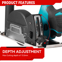 Nouveau Type de Meuleuse d'Angle Électrique Sans Balai Sans Fil 390W 76mm Adaptable Batterie Makita 18V Polisseuse Portable Dérustrage Métal
