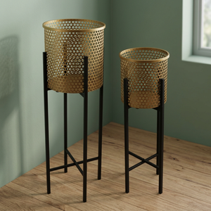 Balcony Garden Plant Planter Home Decor Metal Plant <b>Pots</b> <b>Large</b> Iron <b>Flower</b> <b>Pots</b> - Product Image 4