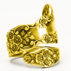 Anello floreale vintage per donna, stile europeo, elegante, gioiello da dito per feste, regalo di compleanno - Product Image 3