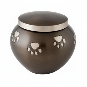 Petite urne funéraire moderne et élégante en laiton Design classique pour les cendres d'animaux domestiques Fournitures funéraires en gros Urne décorative - Product Image 1