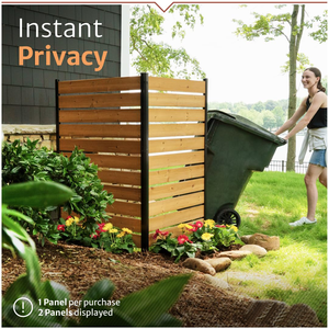 Concord <span class=keywords><strong>legno</strong></span> di bambù 5ft H X 3.2ft W schermo di Privacy pannello di recinzione per esterni nessun <span class=keywords><strong>recinto</strong></span> di scavo per Patio decorativo nascondere bidoni della spazzatura aria - Product Image 2