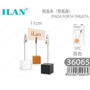 Clip in legno Ilan con base da 11 cm per appunti e biglietti - Product Image 1