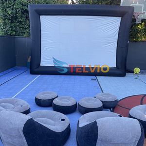 Giá rẻ <span class=keywords><strong>Inflatable</strong></span> màn hình chiếu thổi lên màn hình máy chiếu rạp hát gia đình ngoài trời <span class=keywords><strong>Inflatable</strong></span> Màn hình phim với ghế cho sân sau - Product Image 5
