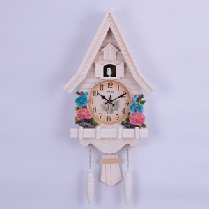 Creative Cuckoo <b>Clock</b> European Style <b>Wall</b> <b>Clock</b> Battery Powered <b>Silent</b> Movement Living Room Decor - Product Image 2