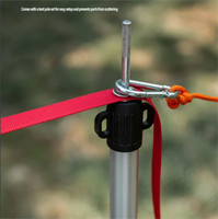 Sangle d'extension de bâche portable en nylon imperméable pour extérieur, avec mousqueton, corde réglable multifonctionnelle pour camping et voyage, corde à linge