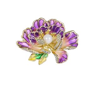 Broche de Flor de Peonía Rosa de Alta Gama para Mujer, Exquisito, Clásico y Elegante, Estilo Cheongsam, Nuevo Estilo Chino, Insignia de la Dinastía Han - Product Image 5