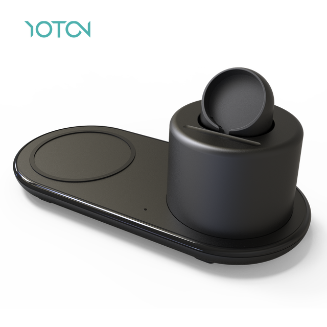 2026 Hot Offer 3-in-1 Smart Watch Phone Wireless Charging Station 10W Output Power Convenient Recharger