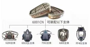 ตลับ6001หน้ากากป้องกันแก๊สพิษสำหรับใส่สารเคมีหน้ากากป้องกันแก๊สพิษครึ่งหน้า6001 6006 6003 - Product Image 5