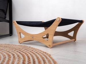 Venta al por mayor de lujo cómodo personalizado de alta resistencia perro gato bambú madera mascota cojín cama - Product Image 3