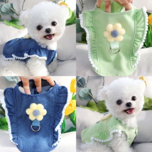 Floretes tridimensionales ropa para perros y mascotas puede llevar Bibby oso de peluche Pomerania pequeño cachorro Yorkshire <span class=keywords><strong>maltés</strong></span> - Product Image 1