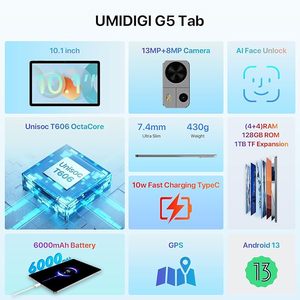 X60 Tab Mở Khóa <span class=keywords><strong>Android</strong></span> 13 Máy Tính Bảng 10.1 'FHD + Đầy Đủ Xem Hiển Thị Với Bút 6000 MAh Mega Pin Với Di Động Và Wifi - Product Image 5