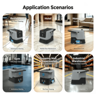 Robot de nettoyage intelligent autonome avec évitement d'obstacles par IA, qualité commerciale pour supermarchés, centres commerciaux, hôpitaux