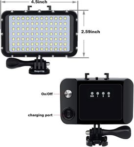 Siêu Sáng Không Thấm Nước 50M Dưới Nước Công Suất Cao Đèn Flash Hành Động Máy Ảnh Dslr Máy Ảnh Điền Ánh Sáng Lặn Video Ánh Sáng - Product Image 4