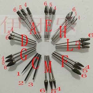 Juego de fresas dentales de carburo de tungsteno de 4, 5 y 6 tamaños para pulido y desbaste con pieza de mano de baja velocidad, herramientas dentales - Product Image 1
