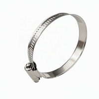 Collier de serrage à vis sans fin perforé de type américain, bande de 12,7 mm, en acier inoxydable 304/acier galvanisé, réglable, silicone, pouces/métrique